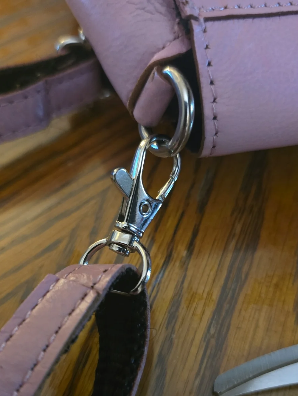 Small Pink Leather Crossbody Bag
